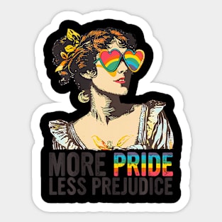 More Pride Less Prejudice LGBT Pride Month More Pride Sticker